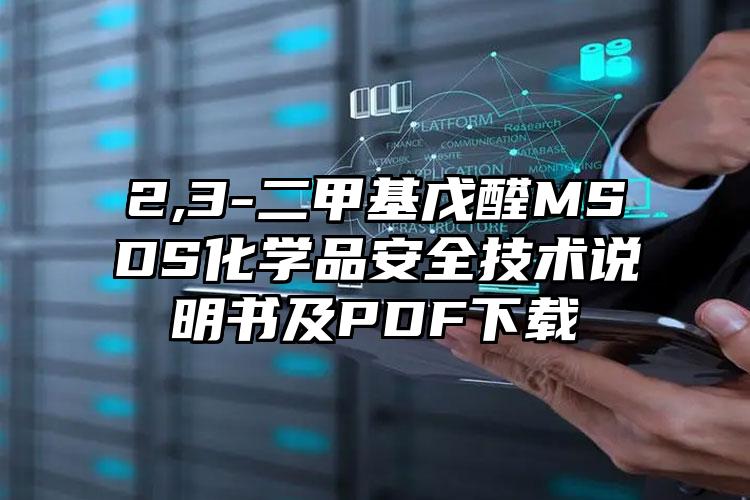 2,3-二甲基戊醛MSDS化學品安全技術說明書及PDF下載